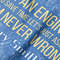 Engineer Quotes Hooded Baby Towel- Detail Close Up