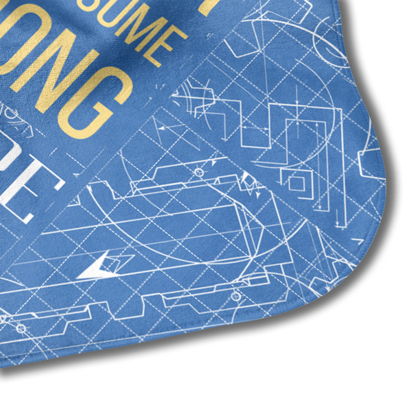 Engineer Quotes Hooded Baby Towel- Detail Corner