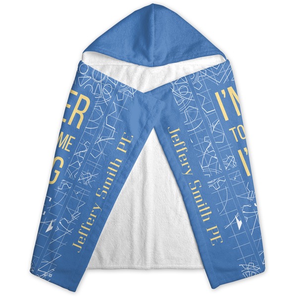 Engineer Quotes Hooded Towel - Folded