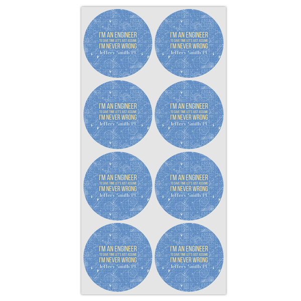 Engineer Quotes Icing Circle - Medium - Set of 8