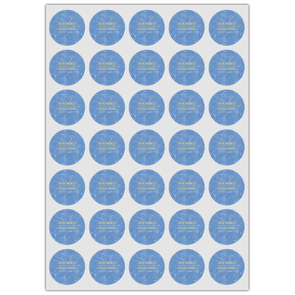 Engineer Quotes Icing Circle - XSmall - Set of 35