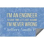 Engineer Quotes Indoor / Outdoor Rug - 6'x8' w/ Name or Text