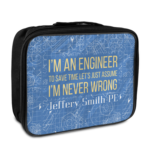 Custom Engineer Quotes Insulated Lunch Bag (Personalized)