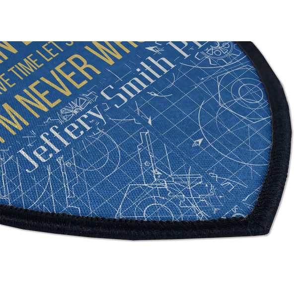 Engineer Quotes Iron on Shield 3 Detail