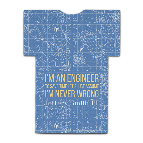 Engineer Quotes Jersey Bottle Cooler - BACK (flat)