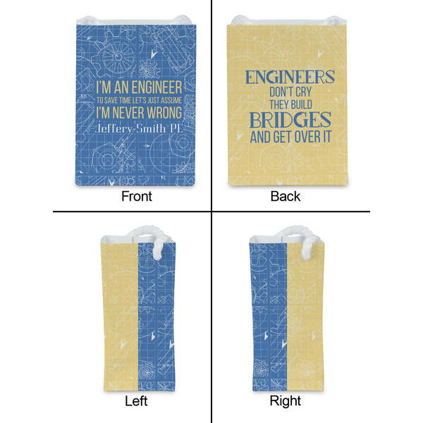 Engineer Quotes Jewelry Gift Bag - Gloss - Approval