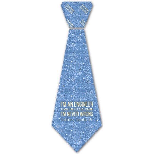 Custom Engineer Quotes Iron On Tie (Personalized)