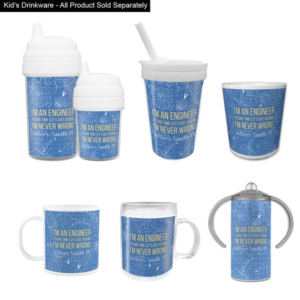 Engineer Quotes Kid's Drinkware - Customized & Personalized