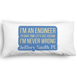 Engineer Quotes Pillow Case - King - Graphic (Personalized)