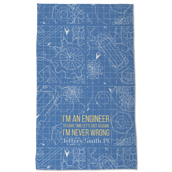 Engineer Quotes Kitchen Towel - Poly Cotton - Full Front