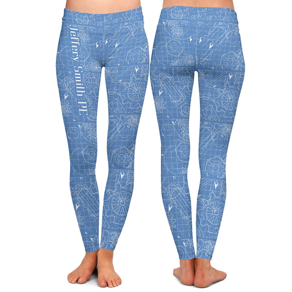 Engineer Quotes Ladies Leggings - Front and Back