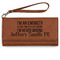 Engineer Quotes Ladies Leatherette Wallet - Laser Engraved - Rawhide (Personalized)