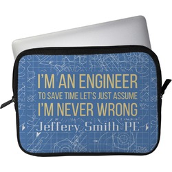 Engineer Quotes Laptop Sleeve / Case (Personalized)