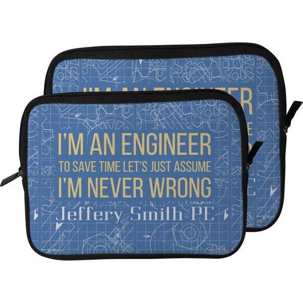 Engineer Quotes Laptop Sleeve (Size Comparison)