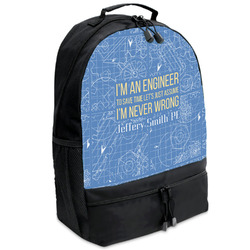Engineer Quotes Backpacks - Black (Personalized)
