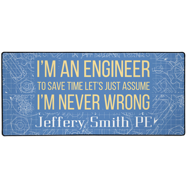 Custom Engineer Quotes 3XL Gaming Mouse Pad - 35" x 16" (Personalized)