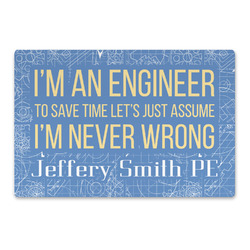 Engineer Quotes Large Rectangle Car Magnet (Personalized)