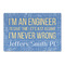 Engineer Quotes Large Rectangle Car Magnet (Personalized)
