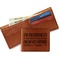 Engineer Quotes Leather Bifold Wallet - Open Wallet In Back