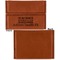 Engineer Quotes Leather Business Card Holder Front Back Single Sided - Apvl
