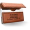 Engineer Quotes Leather Business Card Holder - Three Quarter