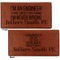 Engineer Quotes Leather Checkbook Holder Front and Back