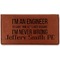 Engineer Quotes Leather Checkbook Holder - Main