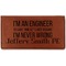 Engineer Quotes Leatherette Checkbook Holder - Double Sided (Personalized)