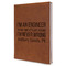 Engineer Quotes Leather Sketchbook (Personalized)