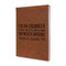 Engineer Quotes Leather Sketchbook - Small - Single Sided (Personalized)