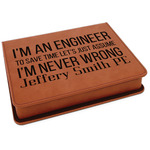 Engineer Quotes Leatherette 4-Piece Wine Tool Set (Personalized)