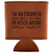 Engineer Quotes Leatherette Can Sleeve - Flat