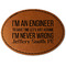 Engineer Quotes Leatherette Patches - Oval
