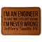 Engineer Quotes Leatherette Patches - Rectangle