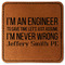 Engineer Quotes Leatherette Patches - Square