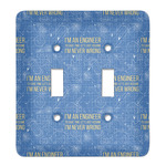 Engineer Quotes Light Switch Cover (2 Toggle Plate)