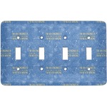 Engineer Quotes Light Switch Cover (4 Toggle Plate)