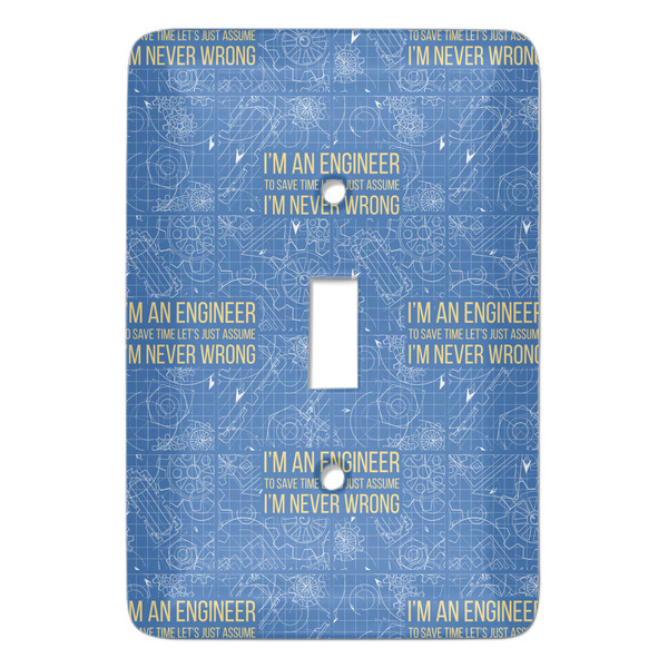 Custom Engineer Quotes Light Switch Cover (Single Toggle)