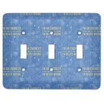 Engineer Quotes Light Switch Cover (3 Toggle Plate)