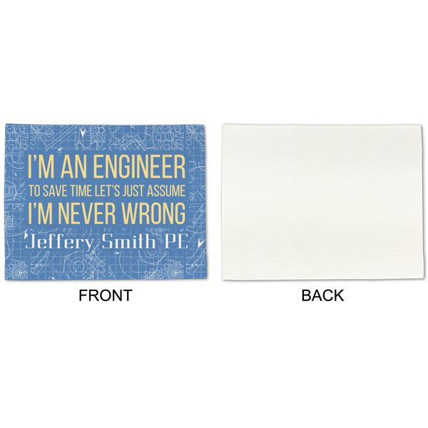Engineer Quotes Linen Placemat - APPROVAL Single (single sided)