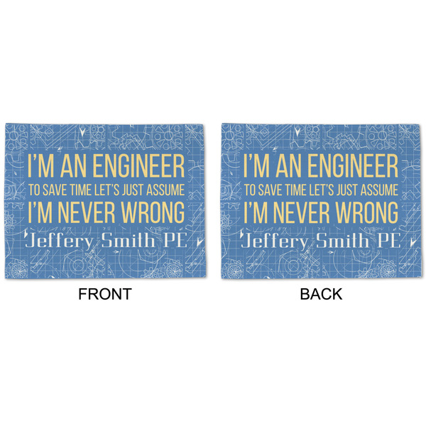 Engineer Quotes Linen Placemat - APPROVAL (double sided)