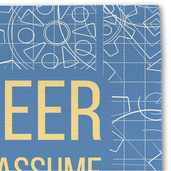 Engineer Quotes Linen Placemat - DETAIL