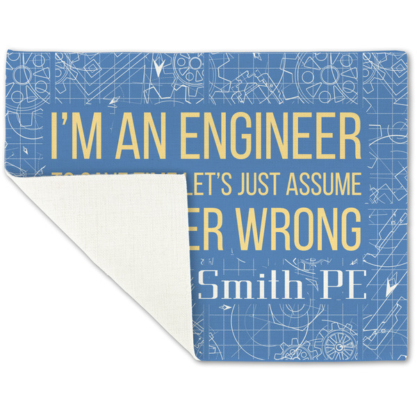 Engineer Quotes Linen Placemat - Folded Corner (single side)