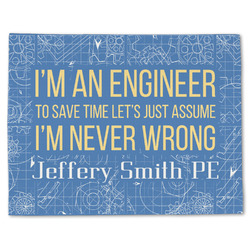 Engineer Quotes Single-Sided Linen Placemat - Single w/ Name or Text