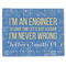 Engineer Quotes Linen Placemat - Front