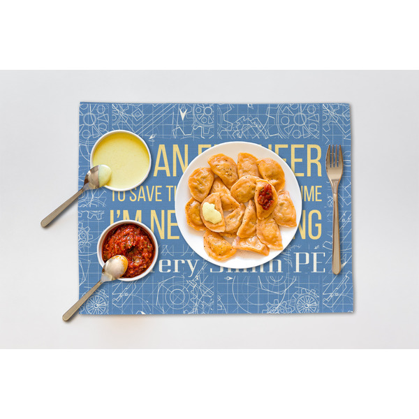 Engineer Quotes Linen Placemat - Lifestyle (single)