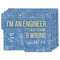 Engineer Quotes Double-Sided Linen Placemat - Set of 4 w/ Name or Text