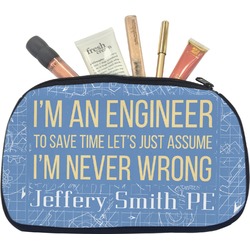 Engineer Quotes Makeup / Cosmetic Bag - Medium (Personalized)