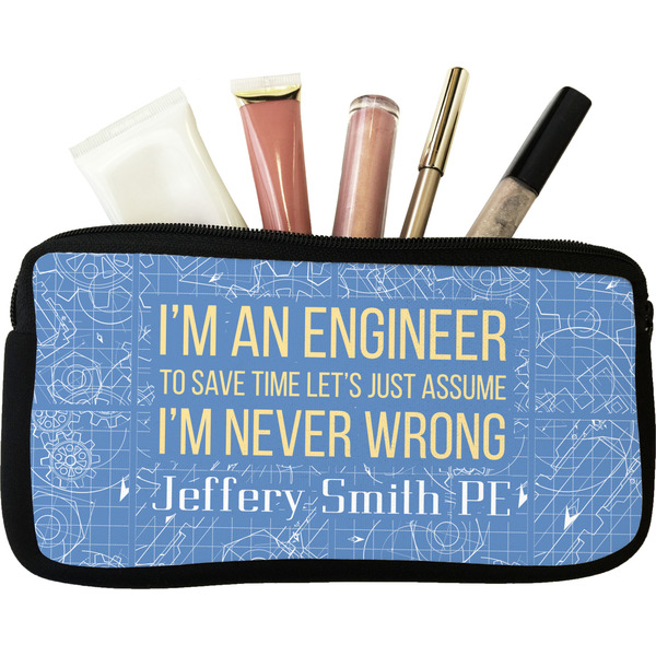 Custom Engineer Quotes Makeup / Cosmetic Bag (Personalized)