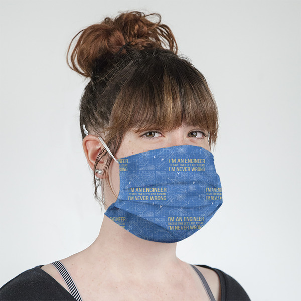 Engineer Quotes Mask - Quarter View on Girl